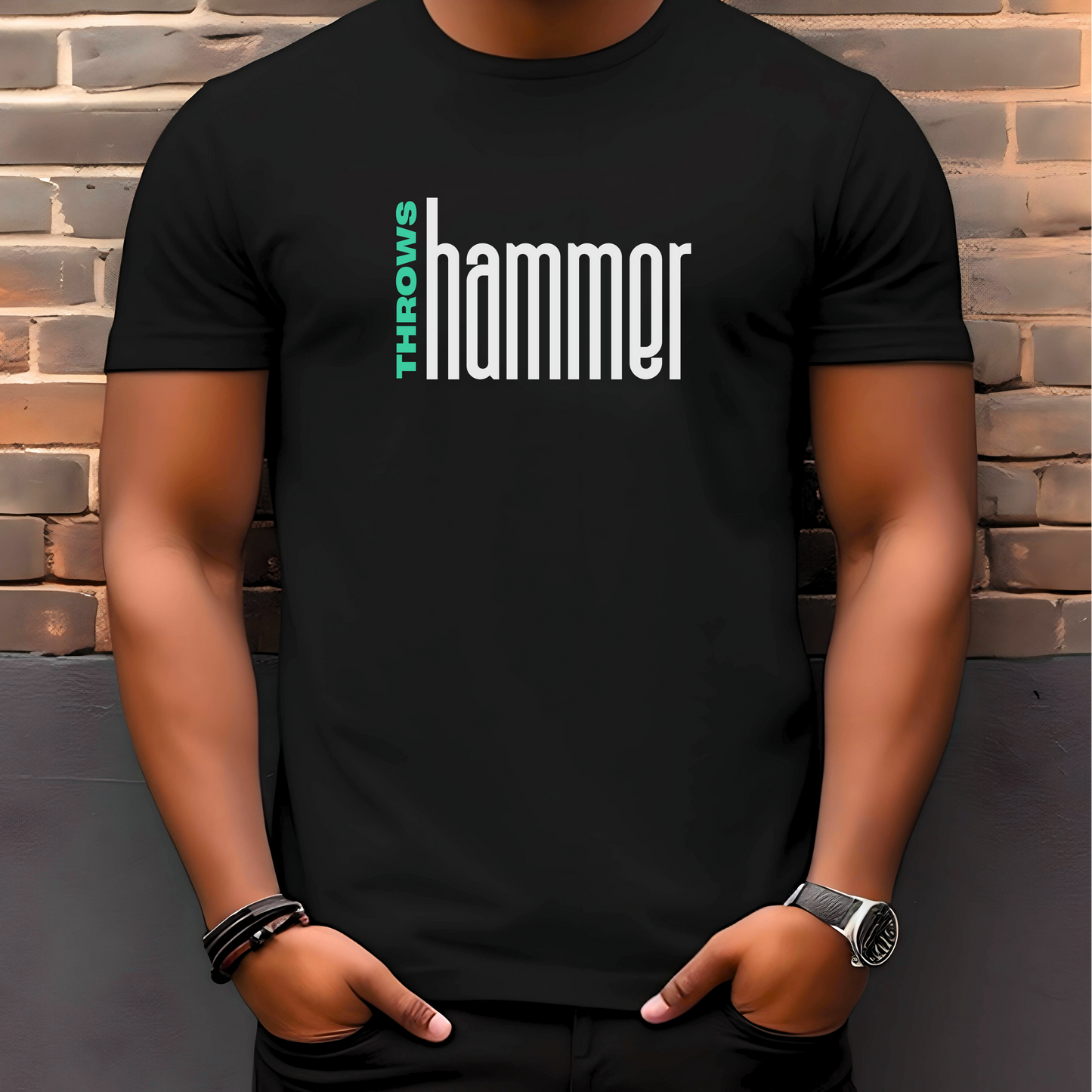 Premium Unisex Short Sleeve T-Shirt | Throws Hammer