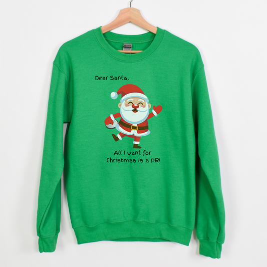 Classic Unisex Crewneck Sweatshirt | Green Dear Santa