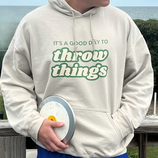 Throw Things Hoodie | Sand Vintage (Unisex)