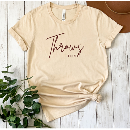 Premium Unisex Short Sleeve T-Shirt | Throws Mom Soft Cream